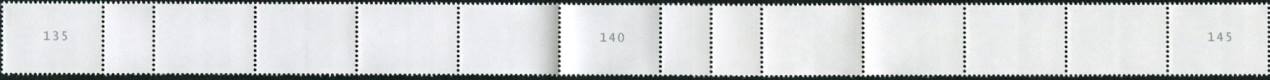 0,80€, Mi.Nr.3469 **  200er Rolle 11er Streifen 2x EAN Code A, Nr. Typ 2, 3-3-3stellig Nr, u-g-u