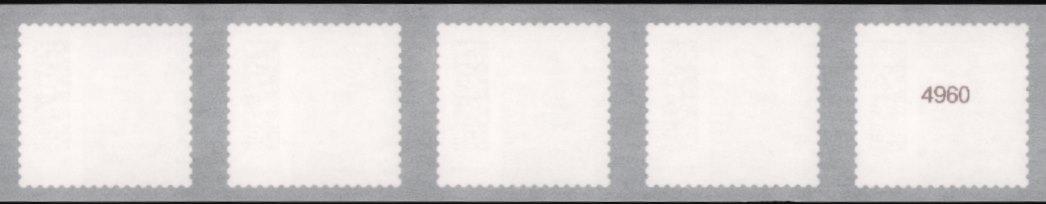 1,60€, Mi. Nr. 3654IV **, 5er Streifen 4stelliger Nr., gerade , 5000er Rolle
