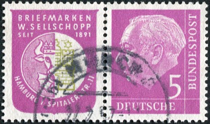 Bund ZDR W8 + PLF I gestempelt