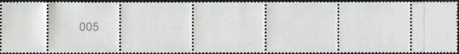 0.80€, Mi.Nr.3469II  ** 500er Rolle, RE 5er Streifen 2x EAN Code C , Nr. Type 3