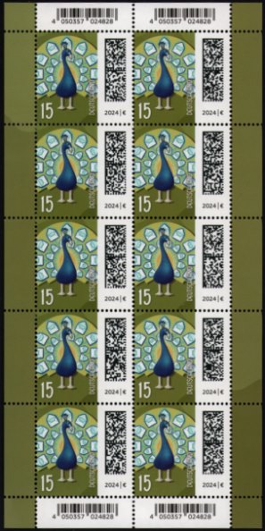015_bu_3843_bo_kompl.jpg_1 15Cent Welt der Briefe 10er Bogen, Bundesdruckerei ( BDB )