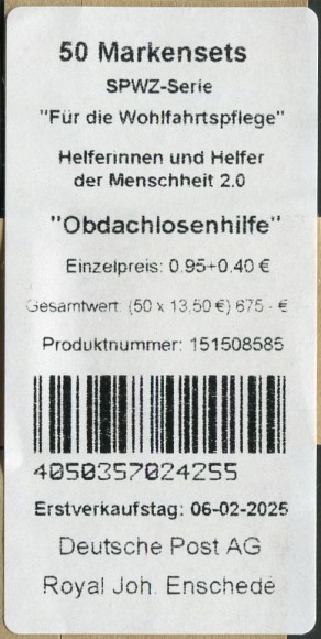 FB 146 ** Label, Proddukt Nr. 1515 08585,  Druck RJE