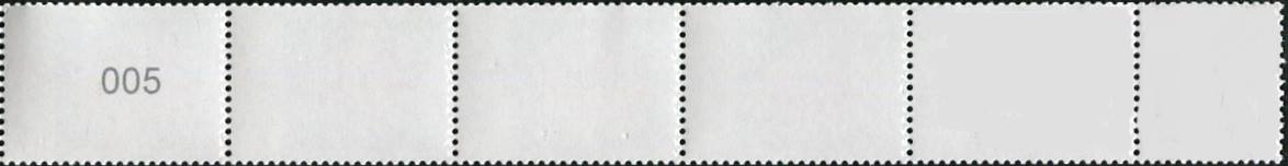 0.80€, Mi.Nr.3469II  ** 500er Rolle, RE 5er Streifen 1x EAN Code C , Nr. Type 3
