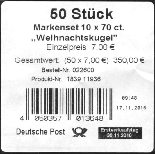 FB061  Verpackungslabel