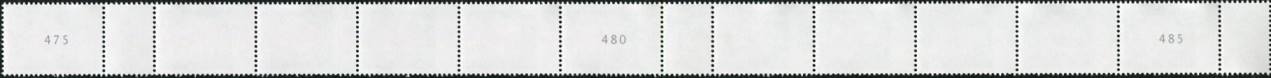 0,95€, Mi.Nr.3470 **  500er Rolle 11er Streifen 3x EAN Code B, Nr. Typ 2, 3-3-3stellig Nr, u-g-u