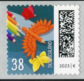 bu038_5000er_BDR_DMC_3742.jpg_1 0,38€, Mi. Nr. 3742**, 5000er Rolle Einzelmarke ohne Nr