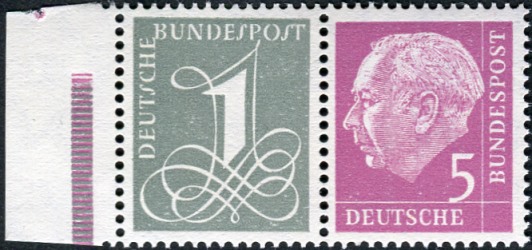 Bund ZDR W17 YI ** Rand mit  RLV V 