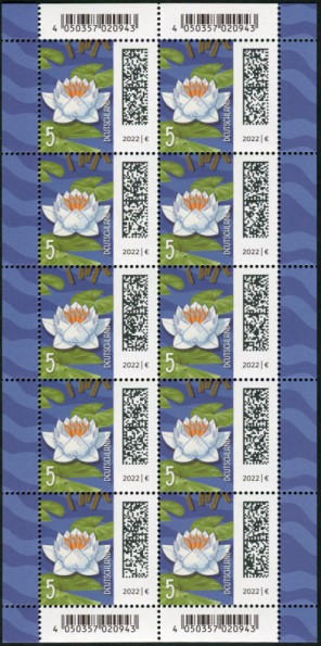 005_bu_3644_bo_Enschede_kompl.jpg_1 5Cent Welt der Briefe 10er Bogen, Druck Royal Johan Enschedé ( RJE )