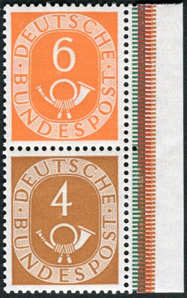 Bund ZDR S3 ** mit Rand rechts
