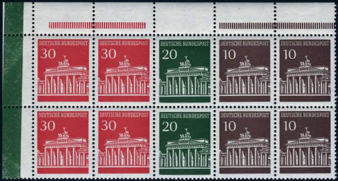 H-Blatt 17** RLV IV, 9mm,  Blinddruck + grüne Balkenleiste, ER oben links aus MHB