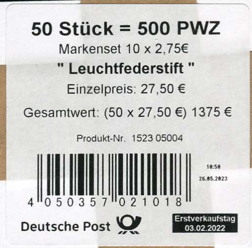 bu_fb117_Label_typ2_Leipzig.jpg_1 FB 117 Verpackungslabel 2, € Wertangabe, Druck Giesecke + Devrient
