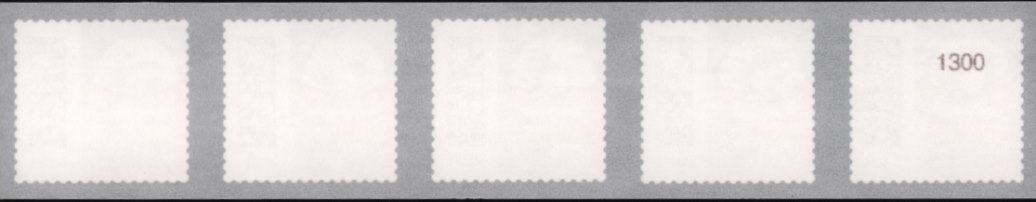 0,32€ , Mi. Nr. 3711 **, 5er Streifen mit 4stelliger Nr. gerade , 5000er Rolle