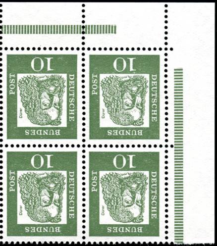 Bund ZDR ER 6.2  ** oben rechts, 4er Block