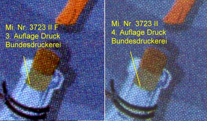 0,10€, Mi.Nr.3723 II ** 200er Rolle Einzelmarke mit 2stelliger gerade Nr. ,Druck Bundesdruckerei
